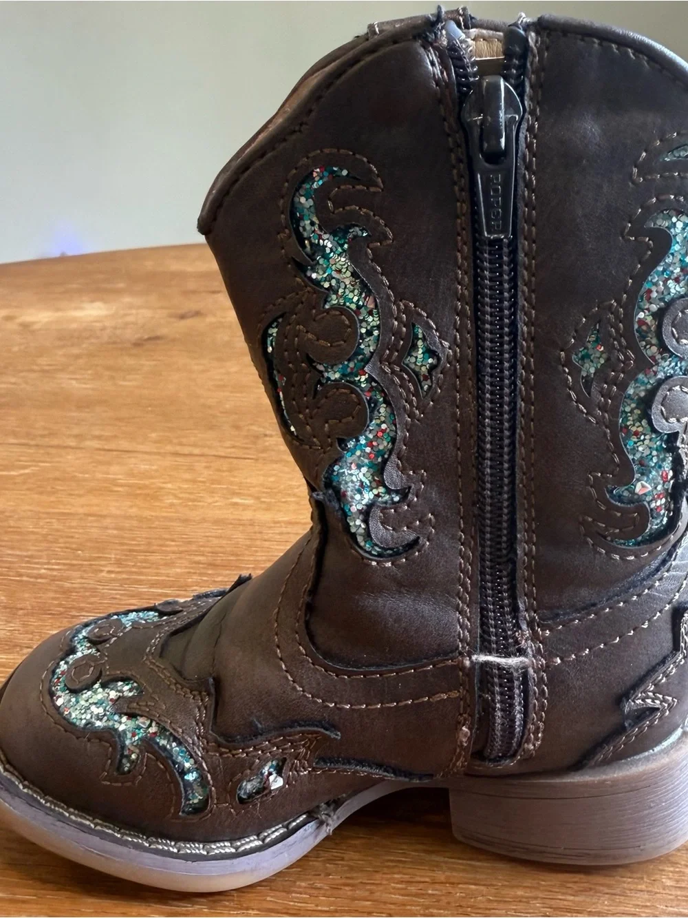 Roper Toddler Glitter Gypsy Western Boots Size 7